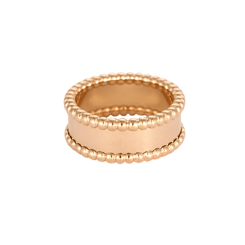 Bague 50 Van Cleef & Arpels - Bague Perlée Signature en or rose 58 Facettes BO/250001 RIV