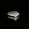 Bague 50 Bague tank en or jaune 18k et diamants 0,55 ct 58 Facettes