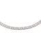 Collier Collier maillons carrés pavés en or gris 18k et diamants 58 Facettes 1