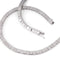 Collier Collier maillons carrés pavés en or gris 18k et diamants 58 Facettes 1