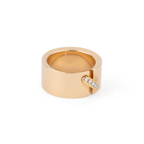 Bague 52 Chaumet - Bague Lien grand modèle en or jaune et diamants 58 Facettes 1