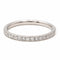 Bague 51 Bague Demi alliance Or blanc Diamant 58 Facettes 2403196CN