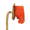 Épingle à cravate tête de cheval en corail en or jaune 18K 58 Facettes 24057-0275