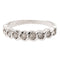 Bague 52 Bague demi alliance Or blanc Diamant 58 Facettes 2405915CN