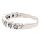 Bague 52 Bague demi-alliance en or blanc 18 carats et diamants 58 Facettes 2405915CN