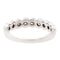 Bague 52 Bague demi-alliance en or blanc 18 carats et diamants 58 Facettes 2405915CN