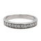 Bague 48 Bague demi-alliance en or blanc 18 carats et diamants 58 Facettes 2406273CN