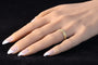 Bague 58 Alliance géorgienne ancienne vers 1820 en or jaune 18K 58 Facettes 24121-0309