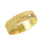 Bague 58 Alliance géorgienne ancienne vers 1820 en or jaune 18K 58 Facettes 24121-0309