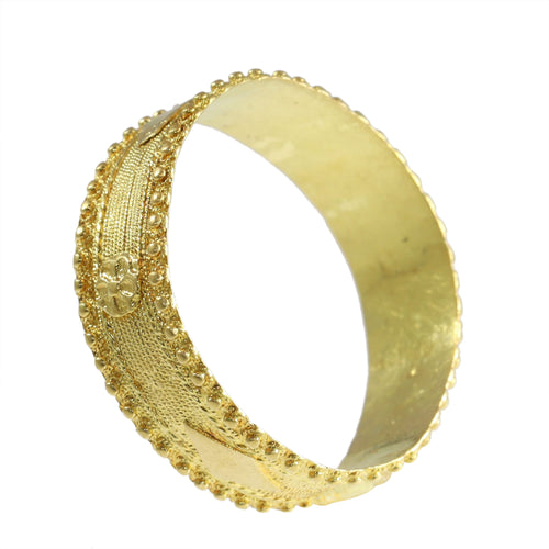 Bague 63 Bague alliance ancienne en or jaune 18K, vers 1820 58 Facettes 24121-0312