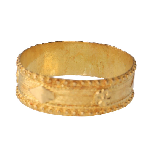 Bague 63 Bague alliance ancienne en or jaune 18K, vers 1820 58 Facettes 24121-0312