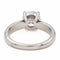 Bague 52 Bague solitaire en or blanc 18 carats avec diamant taille brillant 58 Facettes 2414341CN
