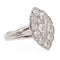 Bague 58 Bague marquise en or blanc 18 carats et diamants 58 Facettes 2414551CN