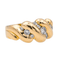 Bague 56 Bague bandeau en or jaune 18 carats sertie de diamants 58 Facettes 2414556CN