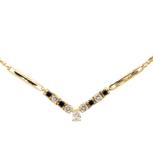 Collier Collier Or jaune Diamant, Saphir 58 Facettes 2414557CN