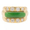 Bague 50 Bague Or jaune Jade jadéite, Diamant 58 Facettes 2432017CN