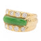 Bague 50 Bague Or jaune Jade jadéite, Diamant 58 Facettes 2432017CN