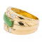 Bague 50 Bague Or jaune Jade jadéite, Diamant 58 Facettes 2432017CN
