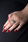 Bague 54 Bague demi-alliance en or blanc 18 carats, rubis et diamants 58 Facettes 2432020CN