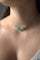 Collier Collier en or blanc 18 carats avec jades jadéite et diamants 58 Facettes 2432041CN