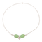 Collier Collier en or blanc 18 carats avec jades jadéite et diamants 58 Facettes 2432041CN