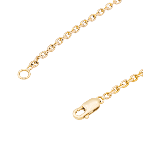 Collier Collier motifs géométriques en or jaune 18 carats et jade jadéite 58 Facettes 2432042CN