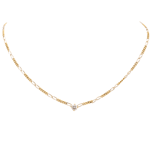 Collier Collier Or jaune Diamant 58 Facettes 2432046CN