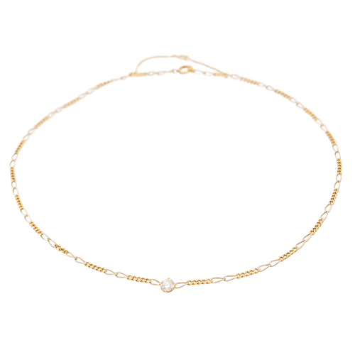 Collier Collier Or jaune Diamant 58 Facettes 2432046CN