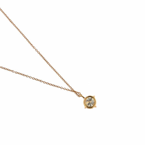 Collier Collier solitaire - Pendentif en or jaune 18 carats et diamant 0,73 ct 58 Facettes 24366
