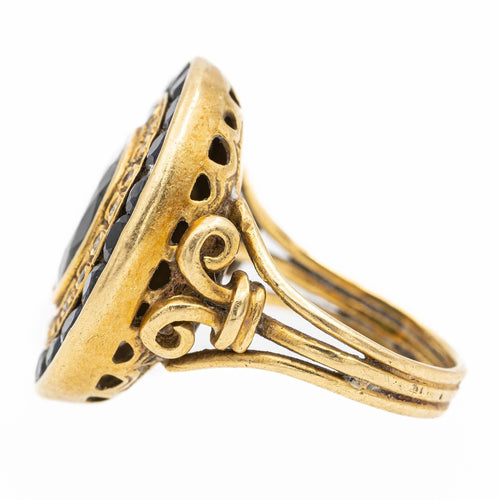 Bague 52 Bague Or jaune Saphir, Diamant 58 Facettes 2441315CN