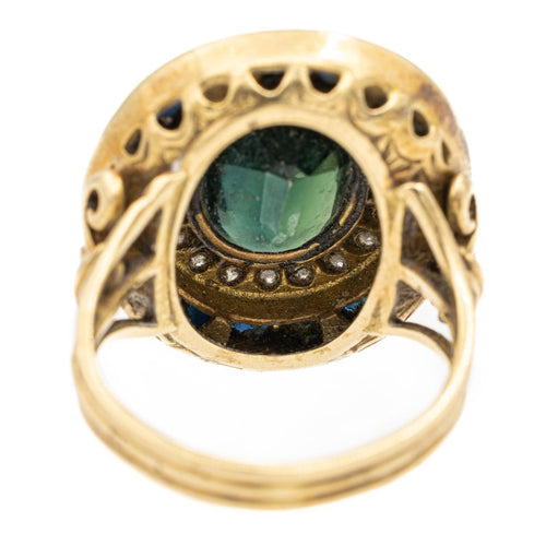 Bague 52 Bague Or jaune Saphir, Diamant 58 Facettes 2441315CN