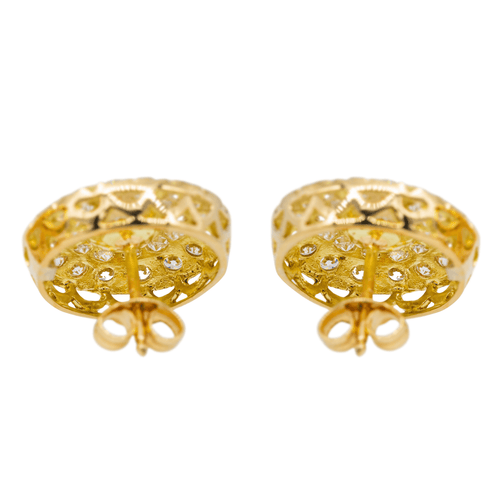 Boucles d'oreilles Boucles d’oreilles - Or jaune 18 carats, perles et diamants 58 Facettes 2441317CN