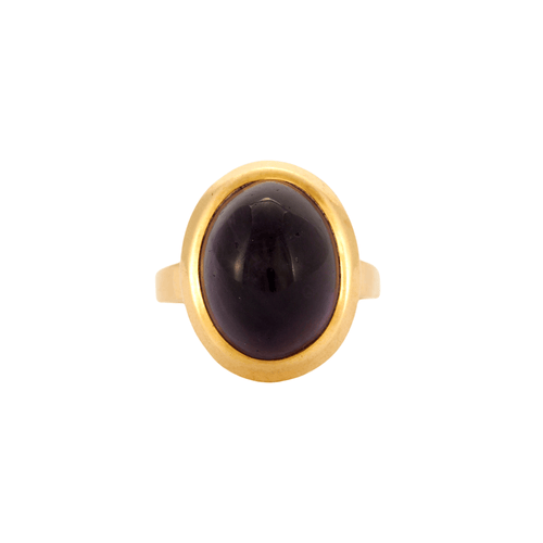 Bague 55 Bague Cabochon Améthyste Or Jaune 58 Facettes DV0451-1