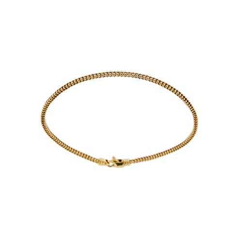 Bracelet Bracelet à maillons tubulaires en or jaune 18 ct 58 Facettes 24504