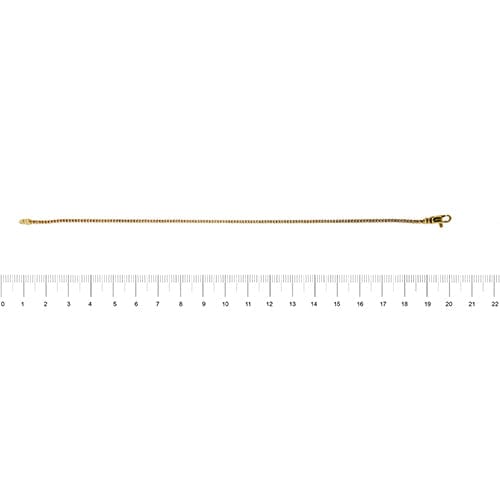 Bracelet Bracelet à maillons tubulaires en or jaune 18 ct 58 Facettes 24504