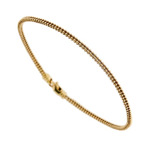 Bracelet Bracelet à maillons tubulaires en or jaune 18 ct 58 Facettes 24504
