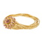 Bracelet Bracelet fleur en or jaune 18 carats et rubis 58 Facettes 2461100CN