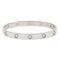 Bracelet Cartier Bracelet Jonc Love Or blanc Diamant 58 Facettes 2470646CN