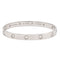 Bracelet Cartier Bracelet Jonc Love Or blanc Diamant 58 Facettes 2470646CN