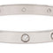 Bracelet Cartier Bracelet Jonc Love Or blanc Diamant 58 Facettes 2470646CN