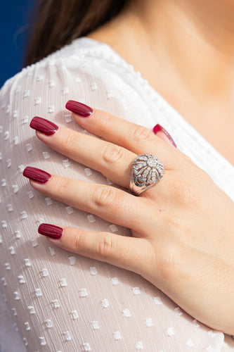 Bague 57 Bague Platine Diamant 58 Facettes 2472910CN