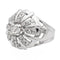 Bague 57 Bague rétro en platine 950 pavée de diamants taille ancienne 58 Facettes 2472910CN