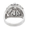 Bague 57 Bague rétro en platine 950 pavée de diamants taille ancienne 58 Facettes 2472910CN