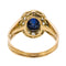 Bague 57 Bague Or jaune, Or blanc Saphir, Diamant 58 Facettes 2480169CN