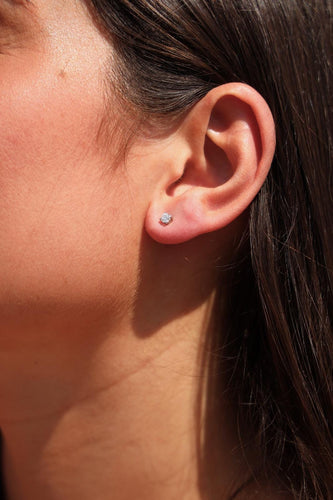 Boucles d'oreilles Boucles d'oreilles puces Or blanc Diamant 58 Facettes 2484502CN