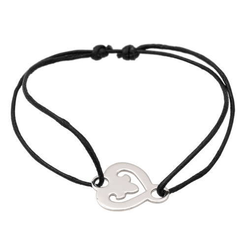 Bracelet O.J. Perrin Bracelet Coeur légendes Or blanc 58 Facettes 2487268CN