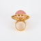 Bague 56 Bague Cocktail Quartz rose Saphirs de couleur 58 Facettes DV0187-1