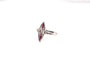 Bague 55.5 Bague marquise en or blanc avec diamants et rubis 58 Facettes 24974