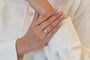 Bague 52 Bague en or blanc 18k avec diamants 58 Facettes 24992/24941