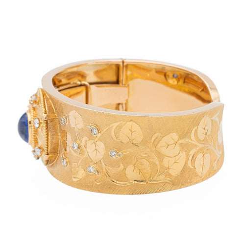 Bracelet Bracelet Manchette Or rose Saphir, Diamant 58 Facettes 2499287CN